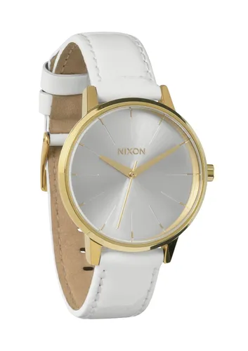 A108-1393 - Nixon Kensıngton Leather All Whıte / Gold Patent K