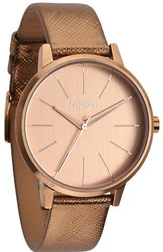 A108-1923 - Nixon Kensıngton Leather Rose Gold Shımmer