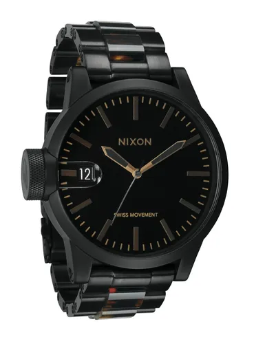 A198-1061 - Nixon Chronıcle Ss Matte Black/dark Tortoıse Kol S