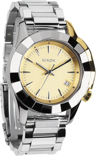 A288-1431 - Nixon Monarch Silver / Light Gold Kol Saati - A288