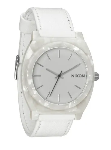 A328-1029 - Nixon Tıme Tellar Acetate Leather Whıte Granıte Ko