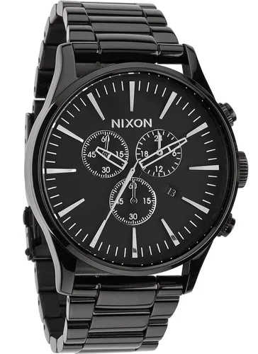 A386-001 - Nixon Sentry Chrono All Black Kol Saati - A386 001