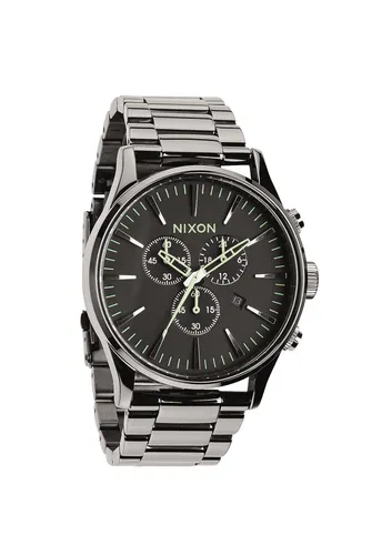 A386-1885 - Nixon Sentry Chrono Polished Gunmetal / Lum Kol Sa