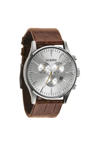 A405-1888 - Nixon Sentry Chrono Leather Saddle Gator