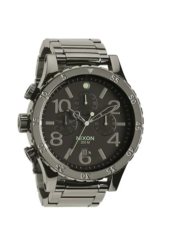 A486-1885 - Nixon 48-20 Chrono Polished Gunmetal / Lum Kol Saa