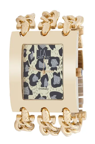 d'Arc Gold Three-Chained Leeopard Saat