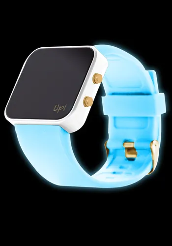 UP! Watch LED Gold Neon Blue Kol Saati