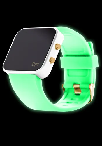 UP! Watch LED Gold Neon Green Kol Saati