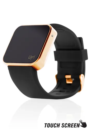 UP! Watch Touch Diamond Matte Rose Gold & Black Kol Saati