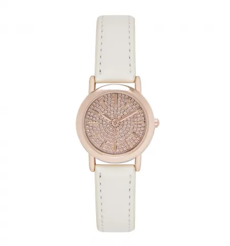 Forever New WW0329-Gemma Pave Face Watch/Rose Gold Saat
