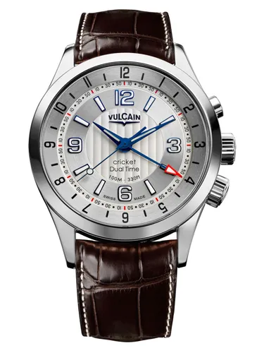 Vulcain 100133.210LF Aviator Dual Time-steel Kol Saati