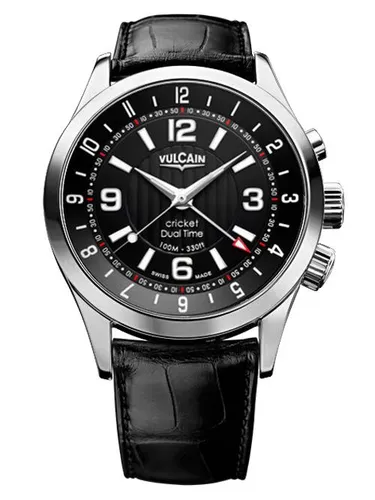 Vulcain 100133.212LF Aviator Dual Time-steel Kol Saati
