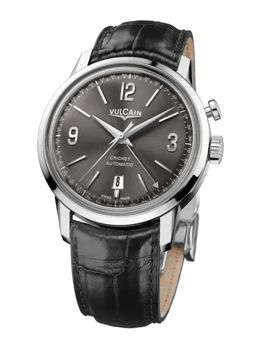 Vulcain 210150.278LF 50s Presidents Watch Automatic Steel Kol Saati