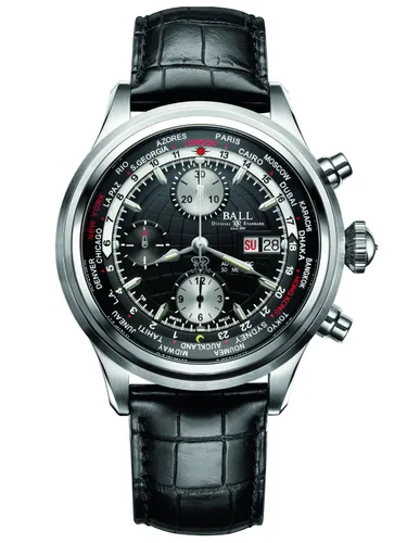 Ball CM2052D-LFJ-BK Trainmaster Worldtime Kol Saati