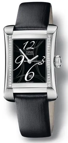 Oris 561.7621.49.64L Culture Rectangular Date, Diamonds Taşlı Kol Saati