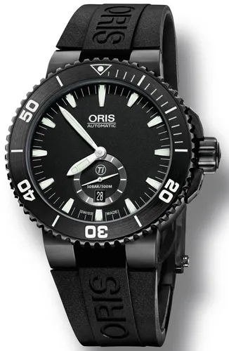 Oris 739.7674.77.54R Diving Aquis Titan Small Second, Date Kol Saati