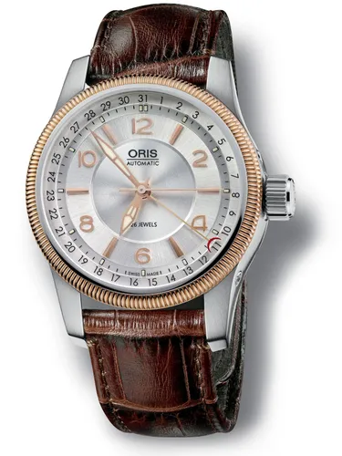 Oris 754.7628.43.61L Aviation Big Crown Pointer Date Kol Saati