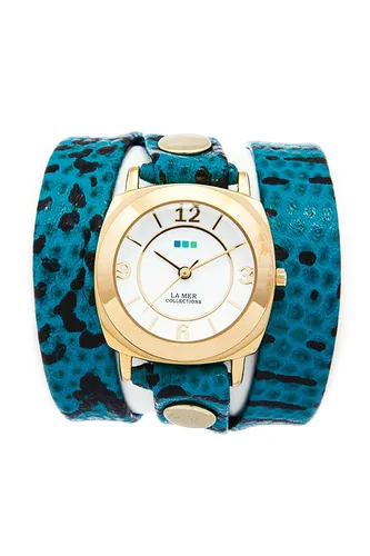La Mer Collection Aqua Blue Snake Saat