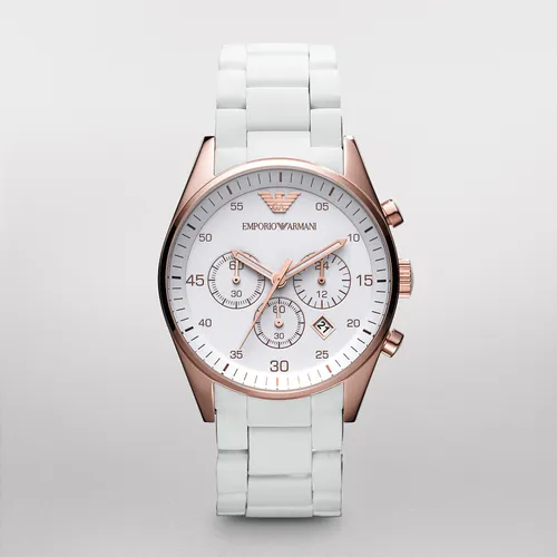 Emporio Armani AR5919 Beyaz Erkek Kol Saati