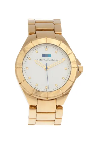 La Mer Collection Gold White Dial Saat