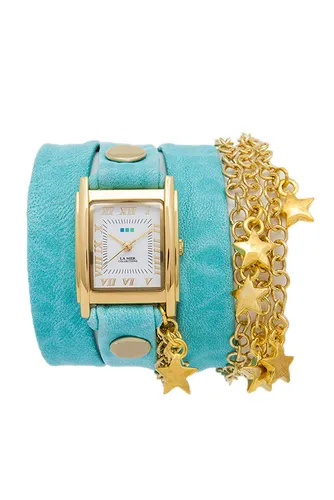 La Mer Collection Opal Blue Wash Star Charm Saat
